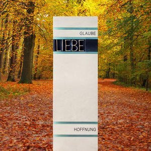 Tesoro Urnenstein Grabmal Naturstein Modern Mehrfarbig
