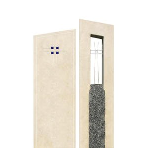 Volturno Zweigeteilter Urnengrabstein Modernes Design