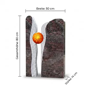Grabstein mit Abmessungen