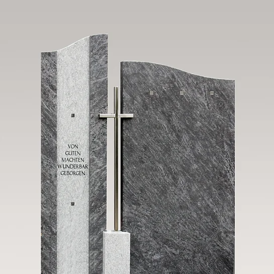 Bonifacio – Zweiteiliger Granit Urnengrabstein