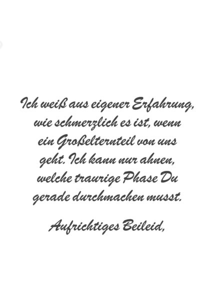 Ich vermisse meinen verstorbenen mann