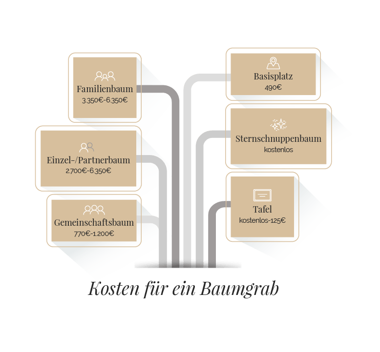 Kostenübersicht für Baumgräber