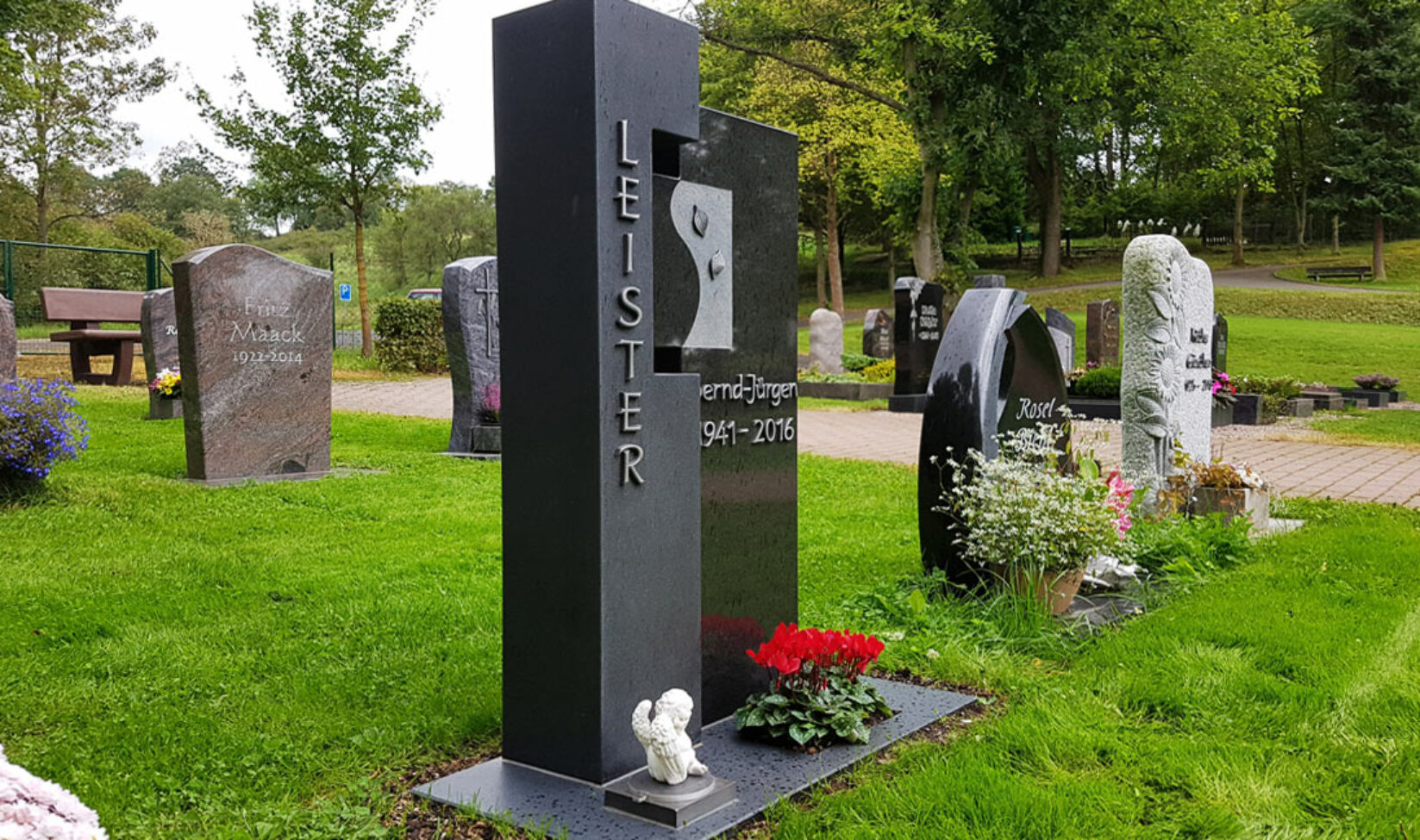 Stilvolle Grabsteine Referenz