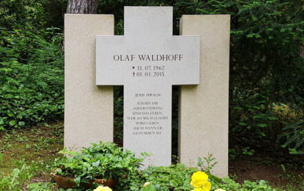 Erfurt Hauptfriedhof Familiengrabstein Waldhoff