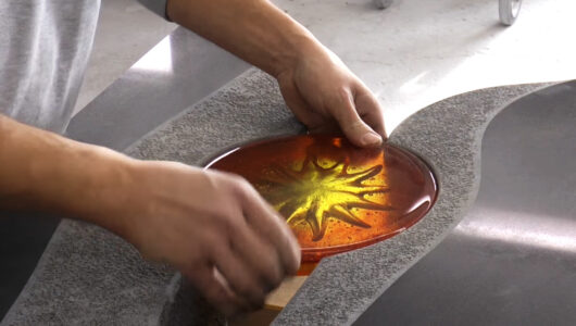 Grabstein Doppelgrab Familiengrab – aus Granit & Glas – „Signum“ Grabstein Doppelgrab Familiengrab – aus Granit & Glas – „Signum“