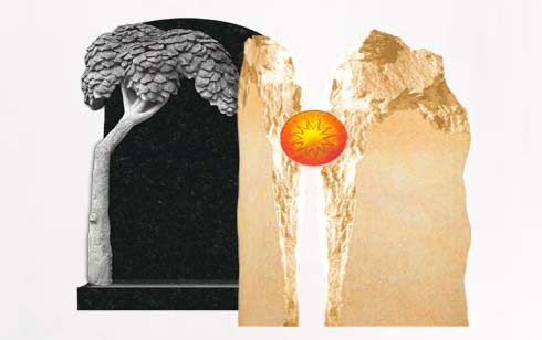 Doppelgrabsteine - Grabsteine für große Doppelgräber & Familiengräber