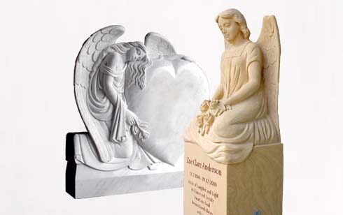 Engel Grabsteine - besondere Grabanlagen mit Engel Motiv