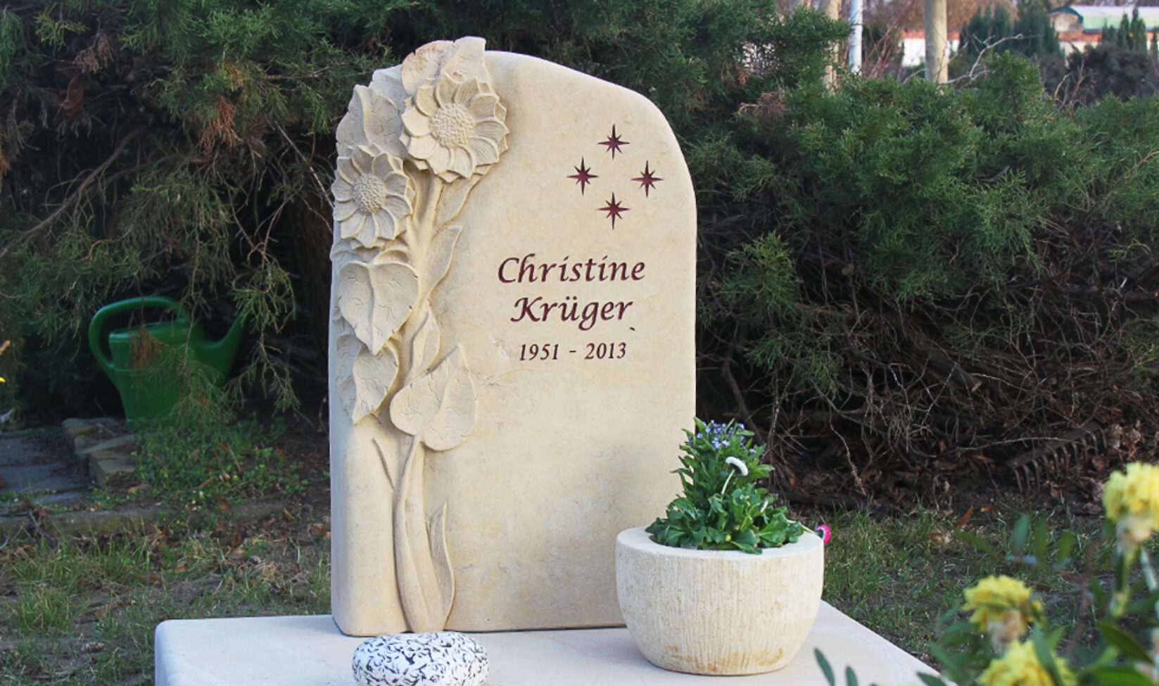 Stilvolle Grabsteine Referenz