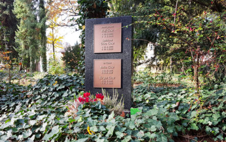 Gera Südfriedhof Urnengrabmal Liese