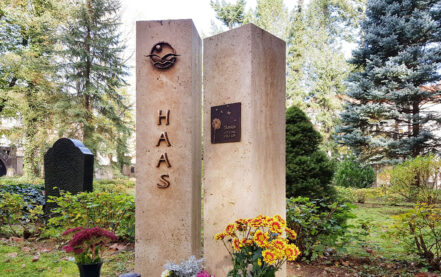 Gera Südfriedhof Familiengrabstein Haas