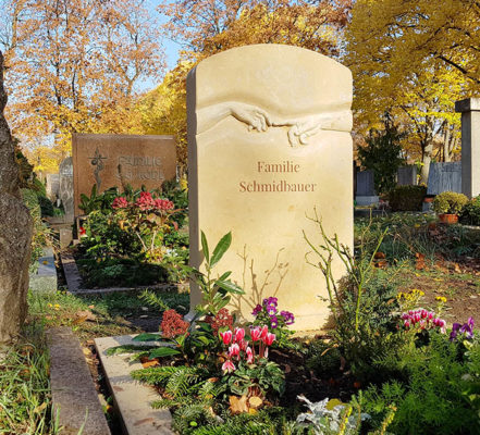 Fürth Hauptfriedhof Doppelgrabstein Schmidbauer