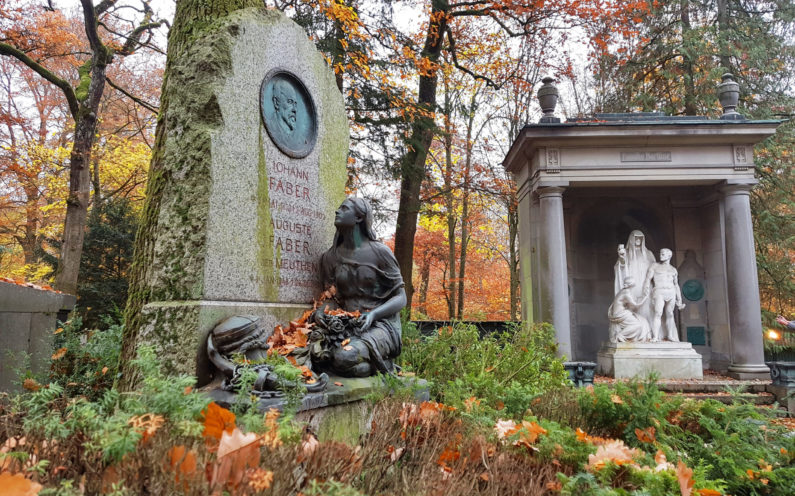 Wiesbaden Nordfriedhof historische Grabanlage Faber - 2
