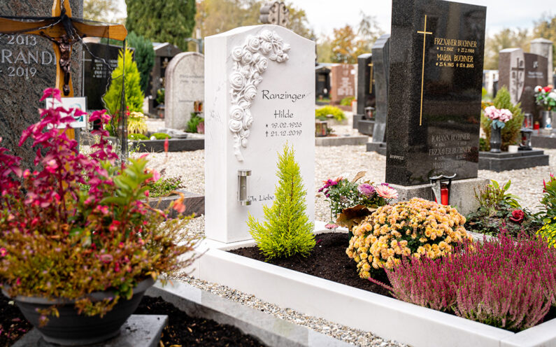 Rosenheim Friedhof Einzelgrabstätte Ranzinger