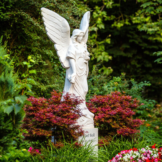 Heidelberg Bergfriedhof Familiengrab mit Marmorengel Familie Boll