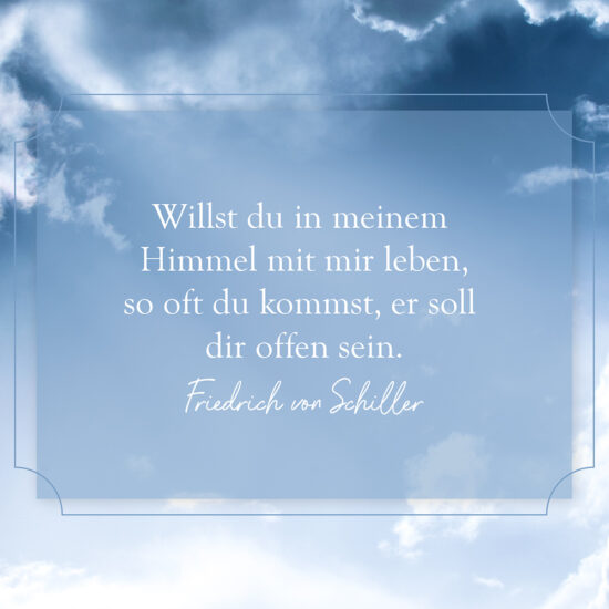 Trauerspruch Friedrich von Schiller