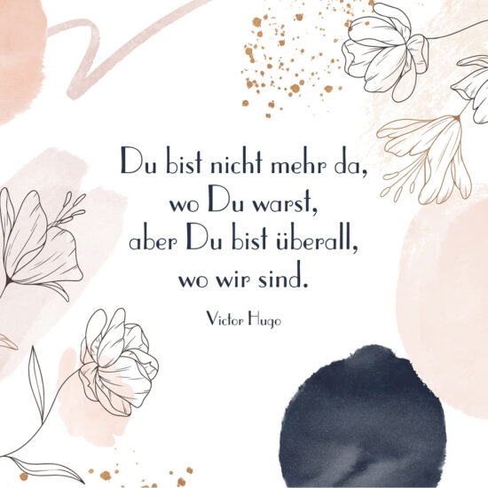 Beileidsspruch Victor Hugo