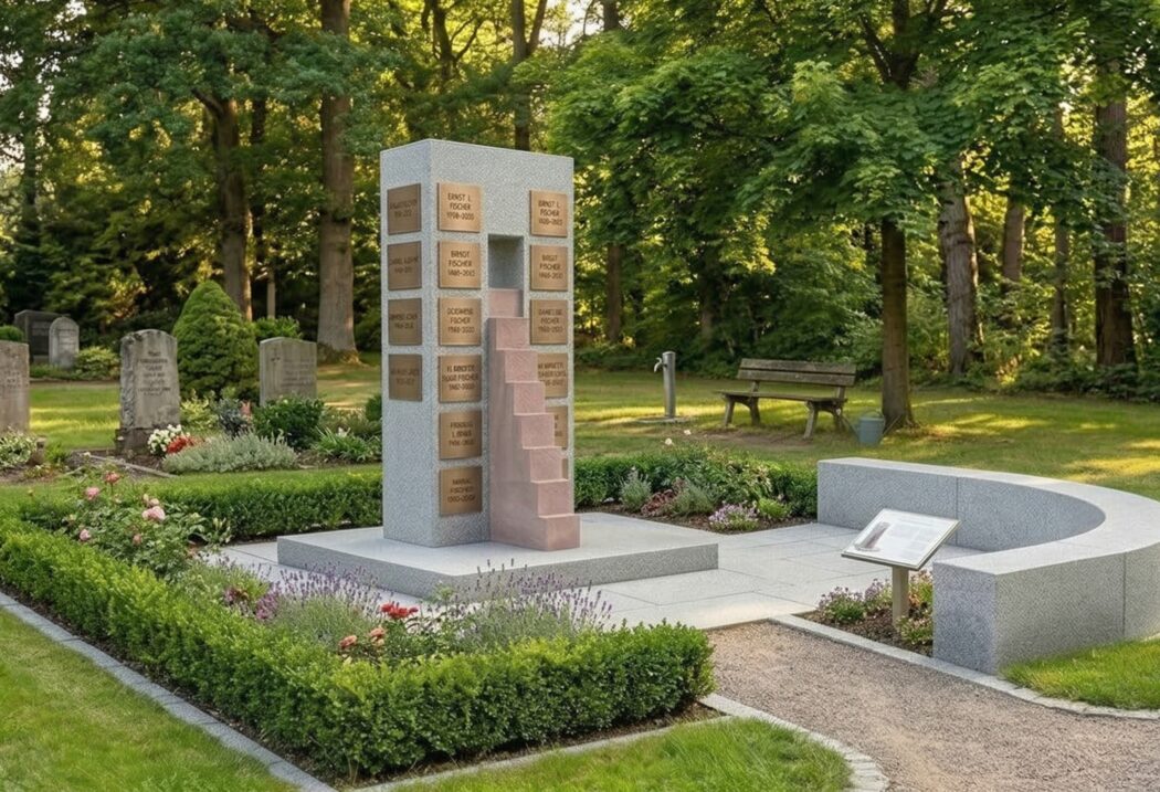 Grabsteine für die Gemeinschaftsgrab in modernem Design