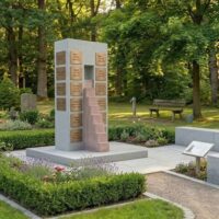 Grabsteine für die Gemeinschaftsgrab in modernem Design