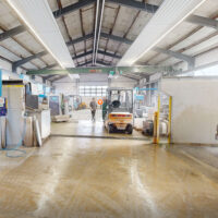 Blick in die Produktionshalle
