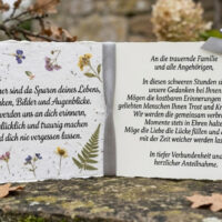 Ein kurzes Beispiel für eine persönliche Trauerkarte