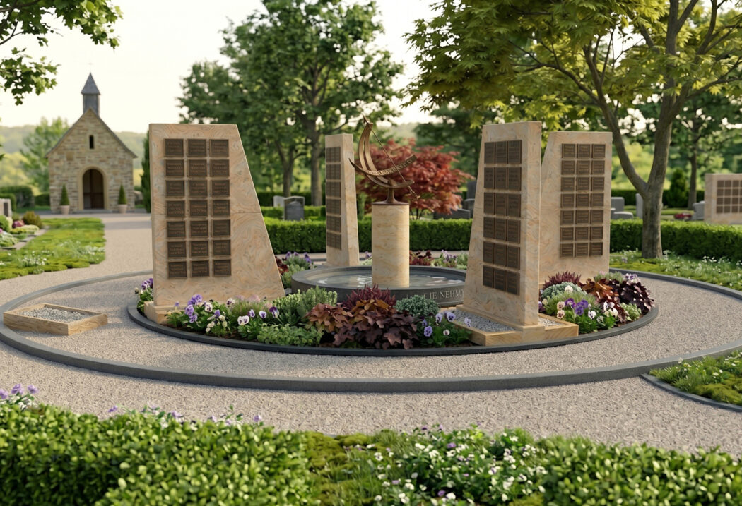 Urnengemeinschaftsgrabstätte mit Bepflanzung