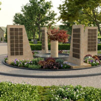 Urnengemeinschaftsgrabstätte mit Bepflanzung