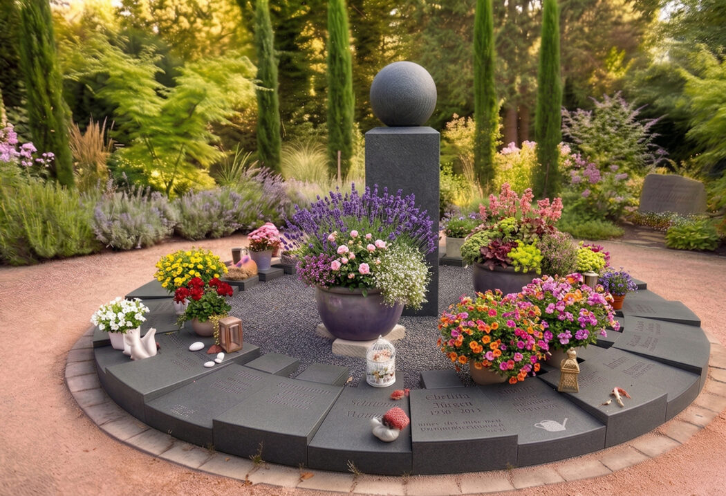 Urnen Gemeinschaftsanlage mit Urnenstele als Sammelgrab