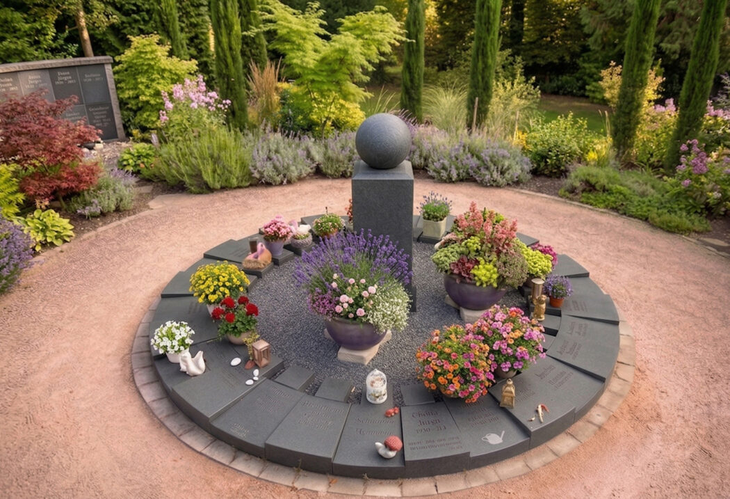 Urnen Gemeinschaftsgrab mit Urnenstele 